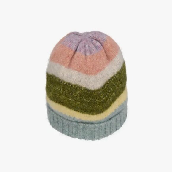 Zara Girls Wool Blend Stripe Beanie 10-14 Years - Picture 3 of 6